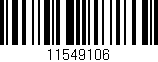 Código de barras (EAN, GTIN, SKU, ISBN): '11549106'