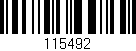 Código de barras (EAN, GTIN, SKU, ISBN): '115492'