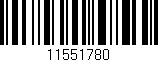 Código de barras (EAN, GTIN, SKU, ISBN): '11551780'