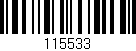 Código de barras (EAN, GTIN, SKU, ISBN): '115533'