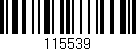 Código de barras (EAN, GTIN, SKU, ISBN): '115539'