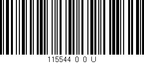Código de barras (EAN, GTIN, SKU, ISBN): '115544_0_0_U'
