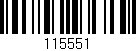 Código de barras (EAN, GTIN, SKU, ISBN): '115551'