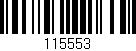 Código de barras (EAN, GTIN, SKU, ISBN): '115553'