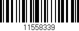 Código de barras (EAN, GTIN, SKU, ISBN): '11558339'