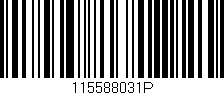 Código de barras (EAN, GTIN, SKU, ISBN): '115588031P'