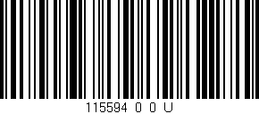 Código de barras (EAN, GTIN, SKU, ISBN): '115594_0_0_U'