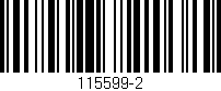 Código de barras (EAN, GTIN, SKU, ISBN): '115599-2'