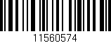 Código de barras (EAN, GTIN, SKU, ISBN): '11560574'
