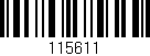 Código de barras (EAN, GTIN, SKU, ISBN): '115611'