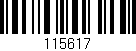 Código de barras (EAN, GTIN, SKU, ISBN): '115617'