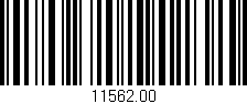 Código de barras (EAN, GTIN, SKU, ISBN): '11562.00'