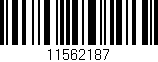 Código de barras (EAN, GTIN, SKU, ISBN): '11562187'