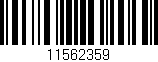 Código de barras (EAN, GTIN, SKU, ISBN): '11562359'