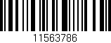 Código de barras (EAN, GTIN, SKU, ISBN): '11563786'