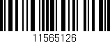 Código de barras (EAN, GTIN, SKU, ISBN): '11565126'