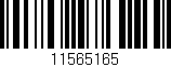 Código de barras (EAN, GTIN, SKU, ISBN): '11565165'