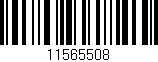Código de barras (EAN, GTIN, SKU, ISBN): '11565508'