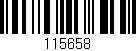Código de barras (EAN, GTIN, SKU, ISBN): '115658'