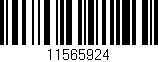 Código de barras (EAN, GTIN, SKU, ISBN): '11565924'