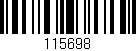 Código de barras (EAN, GTIN, SKU, ISBN): '115698'