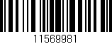Código de barras (EAN, GTIN, SKU, ISBN): '11569981'