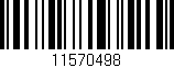 Código de barras (EAN, GTIN, SKU, ISBN): '11570498'