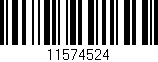 Código de barras (EAN, GTIN, SKU, ISBN): '11574524'