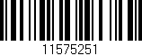 Código de barras (EAN, GTIN, SKU, ISBN): '11575251'