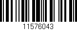 Código de barras (EAN, GTIN, SKU, ISBN): '11576043'