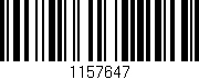 Código de barras (EAN, GTIN, SKU, ISBN): '1157647'