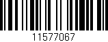 Código de barras (EAN, GTIN, SKU, ISBN): '11577067'