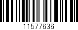 Código de barras (EAN, GTIN, SKU, ISBN): '11577636'