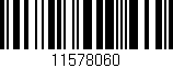 Código de barras (EAN, GTIN, SKU, ISBN): '11578060'