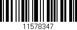 Código de barras (EAN, GTIN, SKU, ISBN): '11578347'