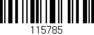 Código de barras (EAN, GTIN, SKU, ISBN): '115785'