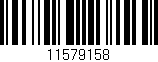 Código de barras (EAN, GTIN, SKU, ISBN): '11579158'
