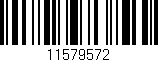 Código de barras (EAN, GTIN, SKU, ISBN): '11579572'
