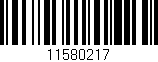 Código de barras (EAN, GTIN, SKU, ISBN): '11580217'