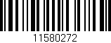 Código de barras (EAN, GTIN, SKU, ISBN): '11580272'