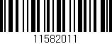 Código de barras (EAN, GTIN, SKU, ISBN): '11582011'