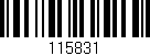 Código de barras (EAN, GTIN, SKU, ISBN): '115831'