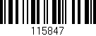 Código de barras (EAN, GTIN, SKU, ISBN): '115847'