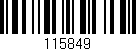 Código de barras (EAN, GTIN, SKU, ISBN): '115849'