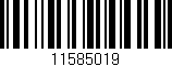 Código de barras (EAN, GTIN, SKU, ISBN): '11585019'