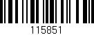 Código de barras (EAN, GTIN, SKU, ISBN): '115851'