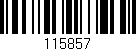 Código de barras (EAN, GTIN, SKU, ISBN): '115857'