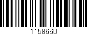 Código de barras (EAN, GTIN, SKU, ISBN): '1158660'