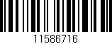 Código de barras (EAN, GTIN, SKU, ISBN): '11586716'