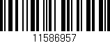 Código de barras (EAN, GTIN, SKU, ISBN): '11586957'